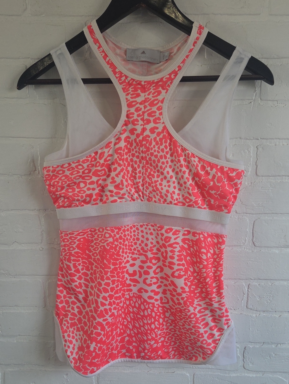 Stella McCartney Coral Pink Animal Print Tank Top